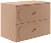 Vente-unique - SATOBAL Waschbeckenmöbel Holz, Platte Puderrosa - B 46 cm x H 60 cm x L 80 cm Bild 4