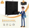 IDEASY Schubkastenkommode Kommode mit 8 Schubladen, Schlafzimmer Stoffkommode Kleiderorganizer (93×80×30cm), Wasserdichter, rutschfester Aufbewahrungsschrank mit Metallrahmen Bild 3