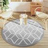 vidaXL Outdoor-Teppich ARAKIL Grau Ø160 cm PP 368467 Bild 3
