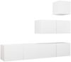 vidaXL 4-tlg. TV-Schrank-Set Weiß Spanplatte [3078736] Bild 2