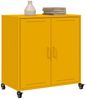 vidaXL Sideboard Senfgelb 68x39x72 cm Stahl 846659 Bild 4