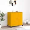 vidaXL Sideboard Senfgelb 68x39x72 cm Stahl 846659 Bild 3