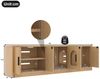 Flieks Lowboard Katzenschrank mit Tierhaus (1 St, 140x40x45,5 cm), Tiermöbel mit Kratzbaum und verstellbaren Einlegeböden Holzschrank Bild 3
