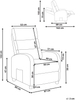 Fernsehsessel OTUS Stoff Taupe Bild 2