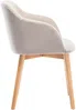 Vente-unique - JELISA Stuhl Stoff Beige - B 56 cm x H 79 cm x L 54 cm Bild 5