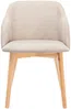 Vente-unique - JELISA Stuhl Stoff Beige - B 56 cm x H 79 cm x L 54 cm Bild 3