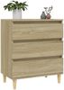 Sideboard, Kommode Sonoma-Eiche 60x35x70 cm Holzwerkstoff j2978p Bild 4