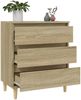 Sideboard, Kommode Sonoma-Eiche 60x35x70 cm Holzwerkstoff j2978p Bild 5