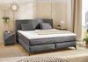 Boxspringbett 180x200 H3 Federkernmatratzen Bonell Topper in Chenille Dunkelgrau Bild 4