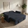 GUNJI Sofa 2-Sitzer Schlafsofa aus Cord, ausziehbar, Gästebett, mit Schlaffunktion, 3-in-1 Design, verstellbarer Rückenlehne, Getränkehalter, stabilem Rahmen und platzsparender Bauweise Bild 3