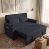 GUNJI Sofa 2-Sitzer Schlafsofa aus Cord, ausziehbar, Gästebett, mit Schlaffunktion, 3-in-1 Design, verstellbarer Rückenlehne, Getränkehalter, stabilem Rahmen und platzsparender Bauweise Bild 2