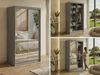 Schwebetürenschrank DUBROWNIK mit großer Spiegelfront, moderner Kleiderschrank, Breite 120 cm - Grau Bild 2