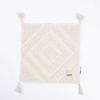 HOME DELUXE Getufteter Kissenbezug JARA Raute mit Kissenfüllung - Creme Bild 4