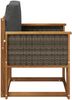 vidaXL Outdoor Mittelsofa Massivholz Akazie Natur 3438826 Bild 4