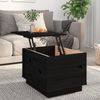 vidaXL Couchtisch Schwarz 40x50x35 cm Massivholz Kiefer 813414 Bild 3