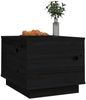 vidaXL Couchtisch Schwarz 40x50x35 cm Massivholz Kiefer 813414 Bild 4