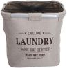 Wäschesammler HWC-C34, Laundry Wäschebox Wäschekorb Wäschebehälter mit Netz, 1 Fach 56x49x30cm 82l ~ beige Bild 3