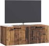 vidaXL Wandmontierter TV-Schrank Altholz 78,5 x 31 x 30 cm 899403 Bild 3