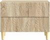 vidaXL Nachttisch Sonoma-Eiche 62 x 34,5 x 48 cm Holzwerkstoff 895007 Bild 3