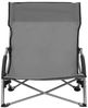vidaXL Klappbare Strandstühle 2 Stk. Grau Stoff 312491 Bild 3