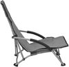vidaXL Klappbare Strandstühle 2 Stk. Grau Stoff 312491 Bild 4