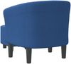 vidaXL Clubsessel mit Fußhocker Blau Stoff 356438 Bild 5