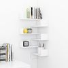vidaXL Wand-Eckregale 2 Stk. Weiß 40x40x50 cm Holzwerkstoff 807224 Bild 3