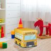 Relaxdays 'Schulbus' Faltbare Spielzeugkiste Bild 2