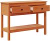 vidaXL Konsolentisch Wachsbraun 100 x 35 x 75 cm Massives Kiefernholz 869937 Bild 2