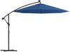 vidaXL Ampelschirm mit LED-Beleuchtung und Stahl-Mast 300 cm Azurblau 47137 Bild 2