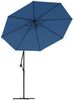 vidaXL Ampelschirm mit LED-Beleuchtung und Stahl-Mast 300 cm Azurblau 47137 Bild 5