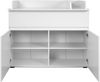 Wickelkommode >Image< 2 Türen, 1 Schublade, Wickelaufsatz, Weiß - 120x102x77cm (BxHxT) Bild 3