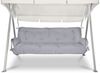 Beautissu Hollywoodschaukel Auflagenset Flair HS Hellgrau Bild 2