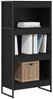 Bücherregal | Standregal Schwarz Eichen-Optik 80 x 30 x 155 cm Holzwerkstoff Bild 3