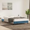 vidaXL Bettgestell ohne Matratze Dunkelblau 120x210 cm Samt 4101353 Bild 3