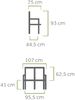 MWH Savoy Gartenbank aus Stahl, 2-Sitzer Bild 2