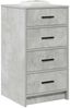 vidaXL Sideboard Betongrau 40 x 41 x 75 cm Holzwerkstoff 865058 Bild 3