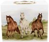 DUO ANIMALS XXL Becher 1000 ml PFERDE (Horses at Gallop) New Bone China Porzellan Bild 3