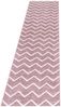 Kurzflor Teppich Roberto Läufer - 80x250 cm - Rosa Bild 1