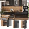 Hängeschrank Fame-Line Anthrazit Hochglanz 50 cm Vicco Bild 2