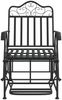 vidaXL Schaukelstuhl 61 cm Schwarz Stahl 318834 Bild 3