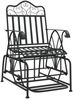 vidaXL Schaukelstuhl 61 cm Schwarz Stahl 318834 Bild 2
