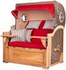 Strandkorb Komplettset - bene living - Königssee Teak Bullauge - PE grau - Modell 585 - inkl. Liftersystem Bild 3