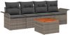 vidaXL Gartensofa-set mit Speicher 5 pcs Grau Poly-Rattan 3355927 Bild 2
