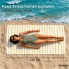 Komfortec Strandtuch 100x180 cm aus Baumwolle, Unifarben (1-St) Bild 2