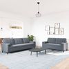 vidaXL 2-tlg. Sofagarnitur mit Kissen und Nackenrollen Dunkelgrau Samt 3278492 Bild 3