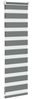 vidaXL Doppelrollo Dunkelgrau 45x100 cm Stoffbreite 40,9 cm Polyester 4014094 Bild 4