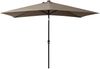 vidaXL Sonnenschirm mit LEDs und Stahl-Mast Taupe 2x3 m 313789 Bild 3