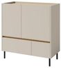 Deine Möbel 24 Kommode LIBU 09 Sideboard 95 cm breit (Set, 2 St, Kinderzimmer Jugendzimmer Schlafzimmer Wohnzimmer), LIBU-Kollektion Beige Eukalyptus Eiche Bild 4