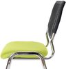 Besucherstuhl T401, Konferenzstuhl stapelbar, Stoff/Textil ~ Sitz grün, Füße chrom Bild 5